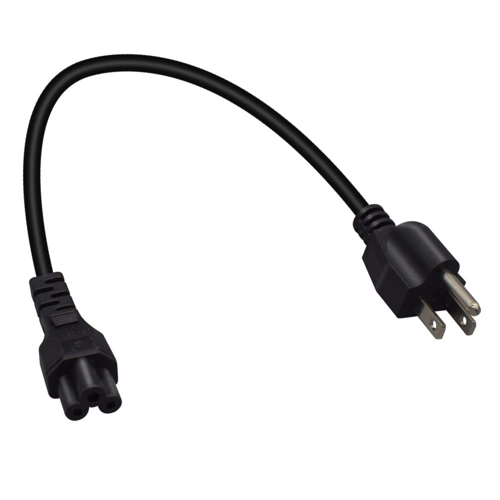 Toptekit US 3 Prong Mickey Mouse Power Cord AC Power Short Cord